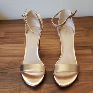 Rose gold womens heels